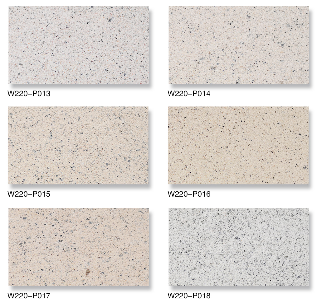 泰斯特愛丁堡灰泥外墻W220系列產品 平面仿石電子色卡